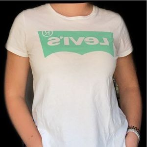 Levi’s Bright White Company Logo T- Shirt